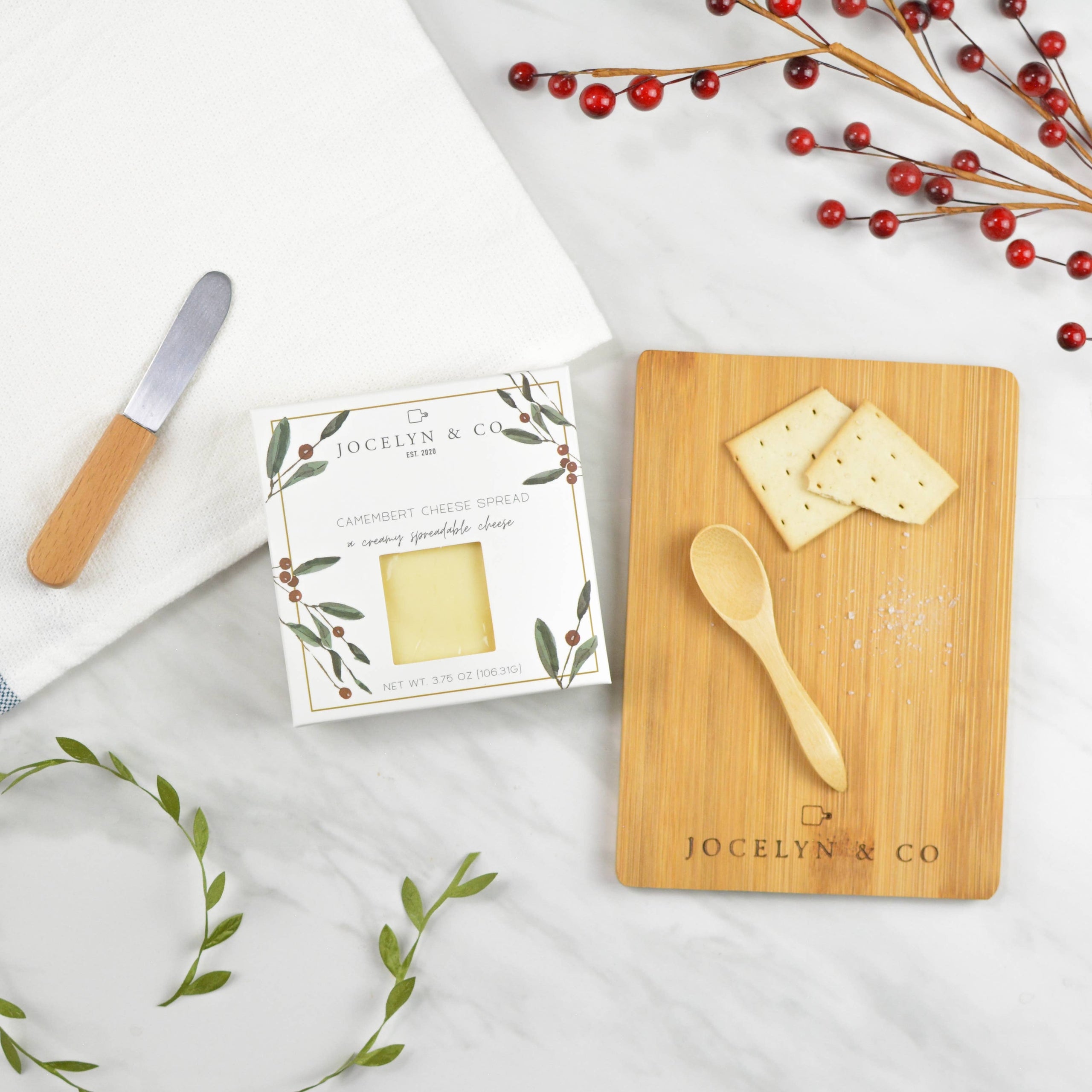 Jocelyn & Co Holiday Camembert Cheese Spread Plimoth General Store