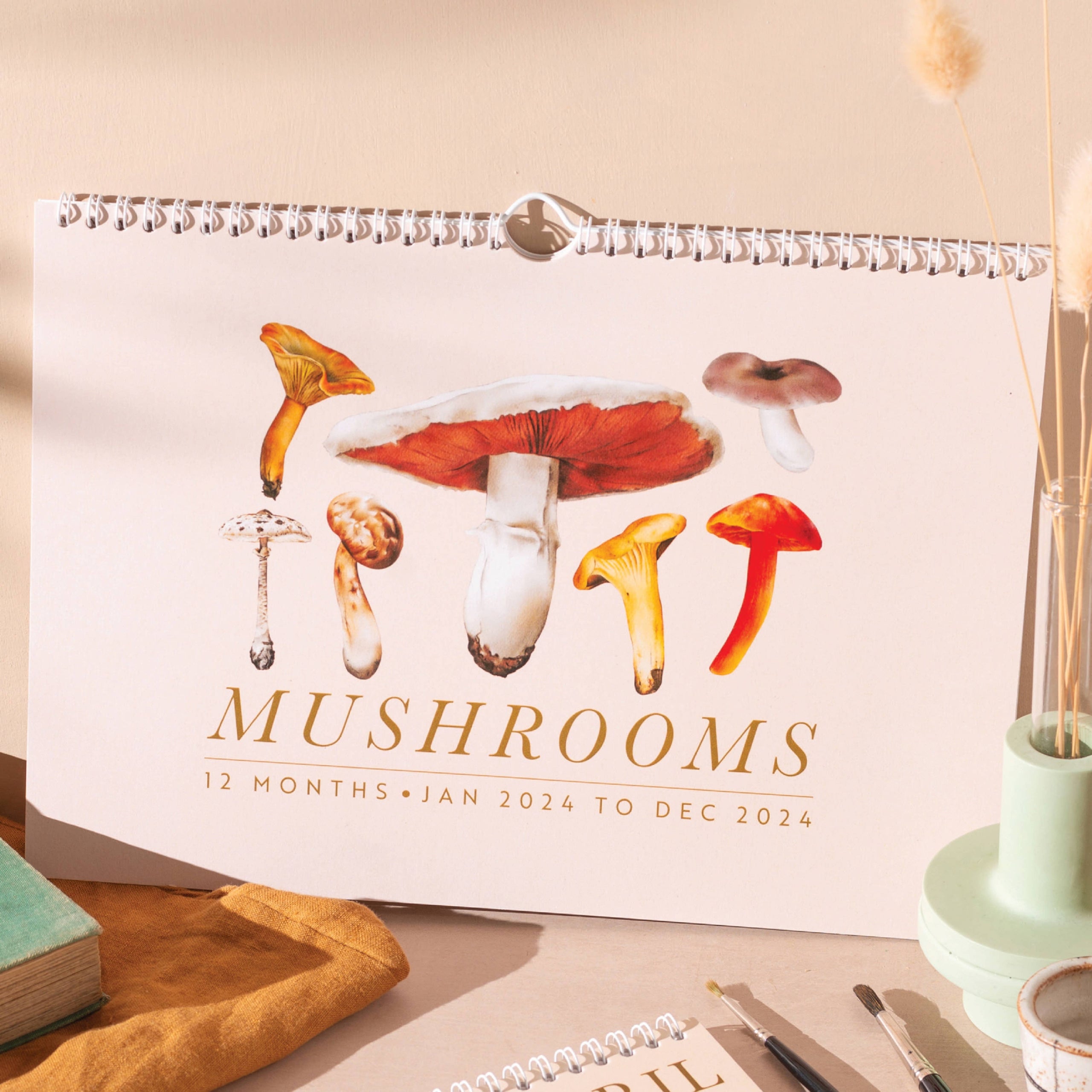 Once Upon a Tuesday 2024 Calendar Mushroom A4 Plimoth General Store